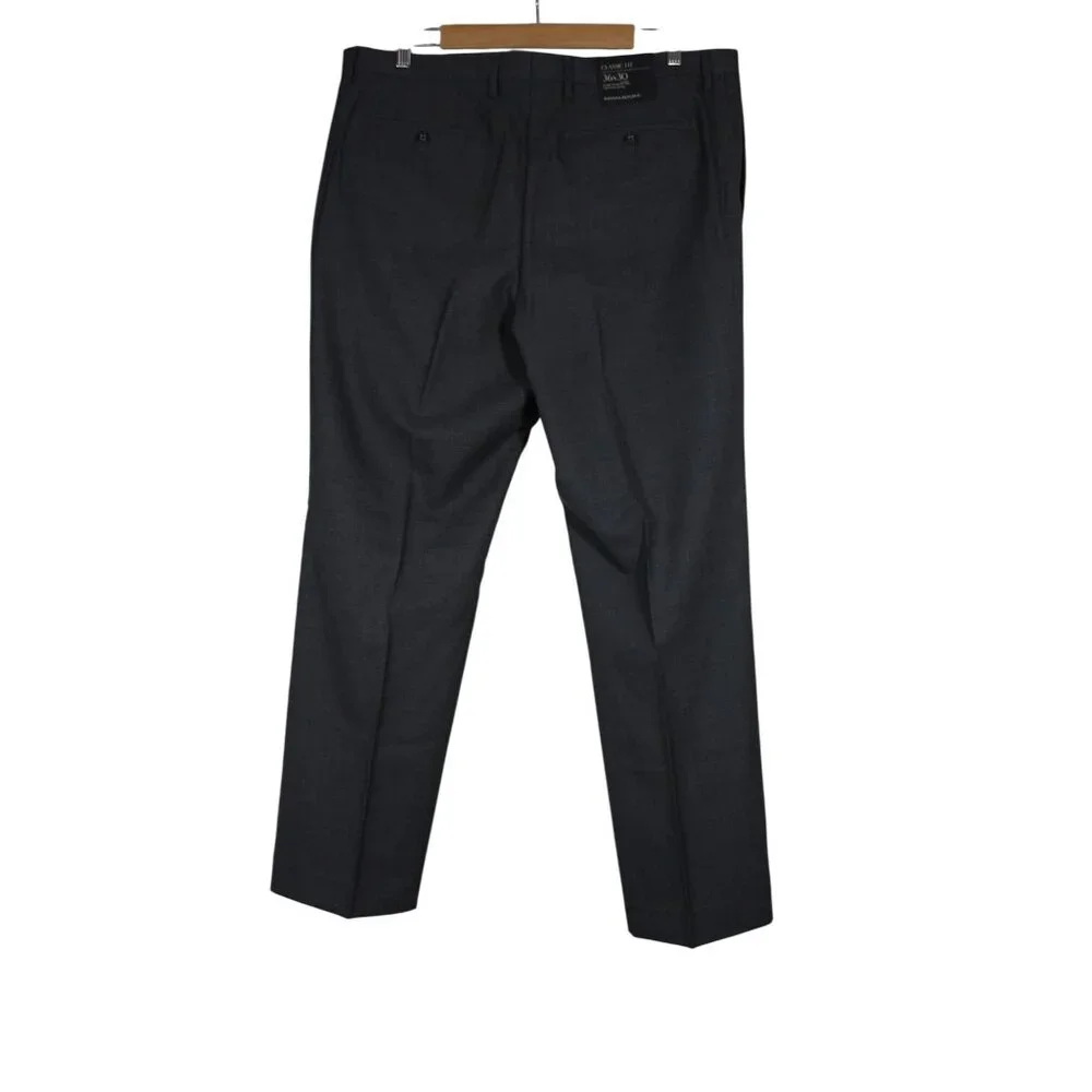 Banana Republic men's classic fit straight leg tailored wool dress pants 36‎